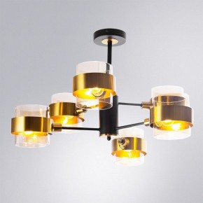 Люстра на штанге Arte Lamp Carlo A8205SP-6BK в Чайковском - chaykovskiy.ok-mebel.com | фото 2