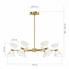 Люстра на штанге ST-Luce SPIRIT SL2004.303.12 в Чайковском - chaykovskiy.ok-mebel.com | фото 2