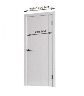 Межкомнатная дверь Bolivar Роялвуд белый (комплект) 900 в Чайковском - chaykovskiy.ok-mebel.com | фото