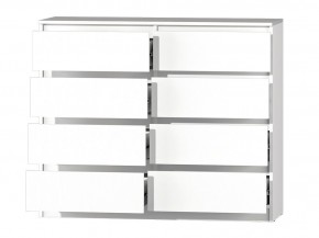 МС "Хилтон" Комод №3 1200 (8 ящ.) белый текстурный в Чайковском - chaykovskiy.ok-mebel.com | фото 3