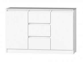 МС "Хилтон" Комод №4 1200 (белый текстурный) в Чайковском - chaykovskiy.ok-mebel.com | фото 2