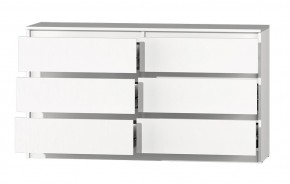 МС "Хилтон" Комод №5 1400 (6 ящ.) белый текстурный в Чайковском - chaykovskiy.ok-mebel.com | фото 3