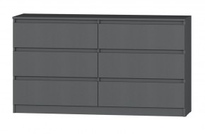 МС "Хилтон" Комод №5 1400 (6 ящ.) графит в Чайковском - chaykovskiy.ok-mebel.com | фото 2
