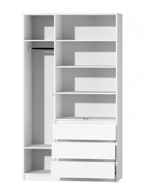 МС "Хилтон" Шкаф №2 1200 (Белый текстурный) в Чайковском - chaykovskiy.ok-mebel.com | фото 3