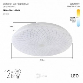 Накладной светильник Эра Slim SPB-6 Slim 3 12-4K в Чайковском - chaykovskiy.ok-mebel.com | фото 2