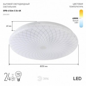 Накладной светильник Эра Slim SPB-6 Slim 3 24-4K в Чайковском - chaykovskiy.ok-mebel.com | фото 2
