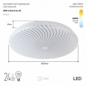 Накладной светильник Эра Slim SPB-6 Slim 8 24-4K в Чайковском - chaykovskiy.ok-mebel.com | фото 2