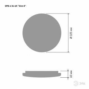 Накладной светильник Эра Slim SPB-6 Slim 8 36-6K в Чайковском - chaykovskiy.ok-mebel.com | фото 2