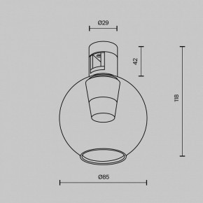 Накладной светильник Maytoni Bubble TR148-1-3W3K-PT в Чайковском - chaykovskiy.ok-mebel.com | фото 6