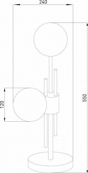 Настольная лампа декоративная Eurosvet Volver 01383/2 латунь в Чайковском - chaykovskiy.ok-mebel.com | фото 4