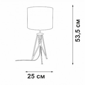 Настольная лампа декоративная Vitaluce V2834 V2834-1/1L в Чайковском - chaykovskiy.ok-mebel.com | фото 2