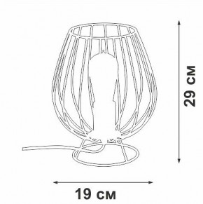 Настольная лампа декоративная Vitaluce V4296 V4296-0/1L в Чайковском - chaykovskiy.ok-mebel.com | фото 3