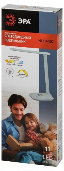 Настольная лампа офисная Эра  NLED-502-11W-W в Чайковском - chaykovskiy.ok-mebel.com | фото 6