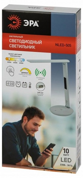 Настольная лампа офисная Эра  NLED-505-10W-W в Чайковском - chaykovskiy.ok-mebel.com | фото 5