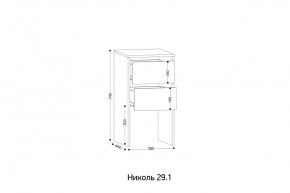 НИКОЛЬ 25 Шкаф 5-ти створчатый в Чайковском - chaykovskiy.ok-mebel.com | фото 7