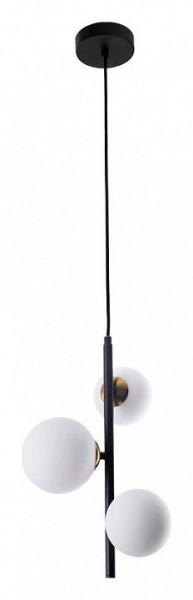 Подвесная люстра Arte Lamp Gemini A2243SP-3BK в Чайковском - chaykovskiy.ok-mebel.com | фото 2