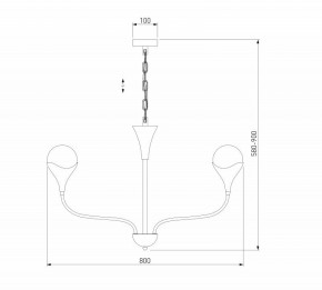 Подвесная люстра Eurosvet Calyx 60169/6 никель в Чайковском - chaykovskiy.ok-mebel.com | фото 3