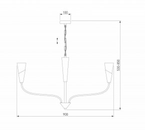Подвесная люстра Eurosvet Rhyton 60167/8 латунь в Чайковском - chaykovskiy.ok-mebel.com | фото 6