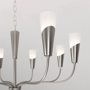 Подвесная люстра Eurosvet Rhyton 60167/8 никель в Чайковском - chaykovskiy.ok-mebel.com | фото 7