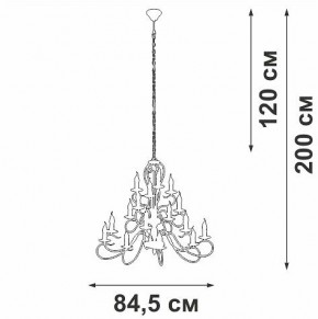 Подвесная люстра Vitaluce V1859 V1859-1/16 в Чайковском - chaykovskiy.ok-mebel.com | фото 4