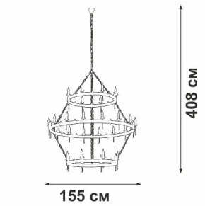 Подвесная люстра Vitaluce V1872 V1872-7/16+8+8 в Чайковском - chaykovskiy.ok-mebel.com | фото 3