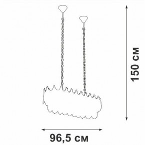Подвесная люстра Vitaluce V58120 V58120-8/11 в Чайковском - chaykovskiy.ok-mebel.com | фото 3