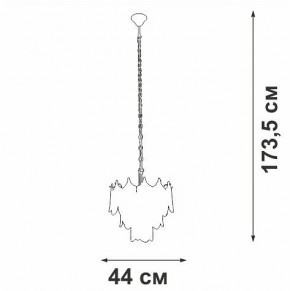 Подвесная люстра Vitaluce V58120 V58120-8/5 в Чайковском - chaykovskiy.ok-mebel.com | фото 3