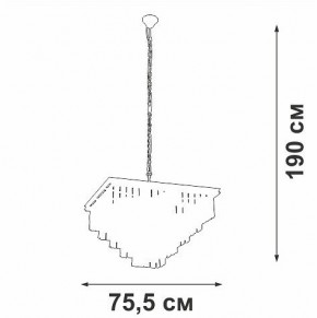 Подвесная люстра Vitaluce V5818 V5818-8/13 в Чайковском - chaykovskiy.ok-mebel.com | фото 5