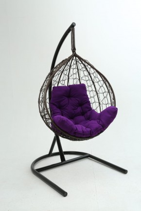 Подвесное кресло Бароло (коричневый/фиолетовый) в Чайковском - chaykovskiy.ok-mebel.com | фото