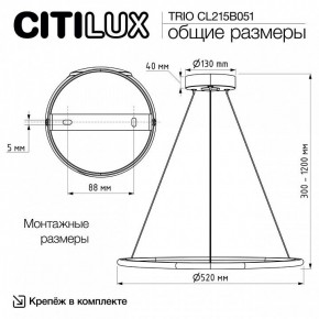 Подвесной светильник Citilux Trio CL215B051 в Чайковском - chaykovskiy.ok-mebel.com | фото 8