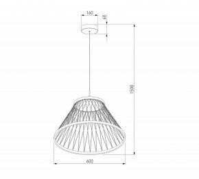 Подвесной светильник Eurosvet Cesta 40017/1 LED коричневый в Чайковском - chaykovskiy.ok-mebel.com | фото 5