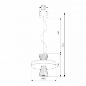 Подвесной светильник Eurosvet Titania 40028/1 LED белый в Чайковском - chaykovskiy.ok-mebel.com | фото 4