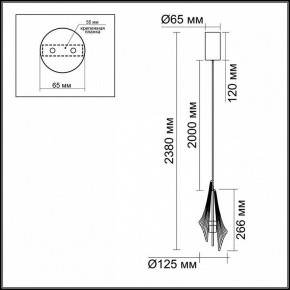 Подвесной светильник Odeon Light Afalina 5442/6L в Чайковском - chaykovskiy.ok-mebel.com | фото 6