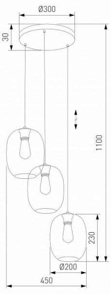 Подвесной светильник TK Lighting Elio 5973 Elio в Чайковском - chaykovskiy.ok-mebel.com | фото 3
