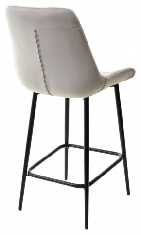 Полубарный стул ХОФМАН, цвет H-09 Светло-серый, велюр / черный каркас H=63cm М-City в Чайковском - chaykovskiy.ok-mebel.com | фото 6