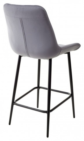 Полубарный стул ХОФМАН, цвет H-14 Серый, велюр / черный каркас H=63cm М-City в Чайковском - chaykovskiy.ok-mebel.com | фото 5