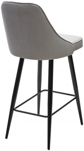 Полубарный стул NEPAL-PB СВЕТЛО- СЕРЫЙ BM-4, велюр/ черный каркас (H=68cm) М-City в Чайковском - chaykovskiy.ok-mebel.com | фото 4