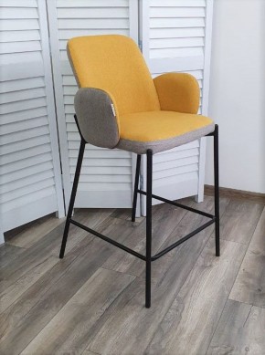 Полубарный стул NYX (H=65cm) VF106 желтый / VF120 серый М-City в Чайковском - chaykovskiy.ok-mebel.com | фото 3