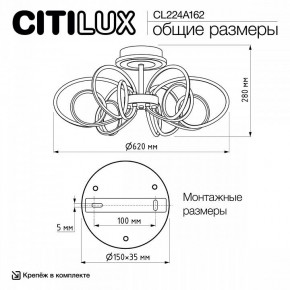 Потолочная люстра Citilux Salma Smart CL224A162 в Чайковском - chaykovskiy.ok-mebel.com | фото 12