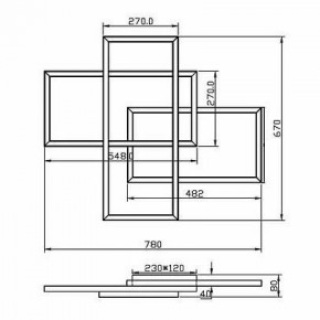 Потолочная люстра Maytoni Line MOD016CL-L80BK в Чайковском - chaykovskiy.ok-mebel.com | фото 2