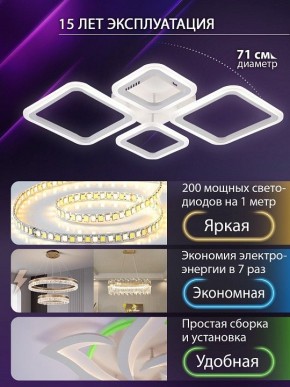 Потолочная люстра Natali Kovaltseva OPTI LED LAMPS 81108/1C в Чайковском - chaykovskiy.ok-mebel.com | фото 5