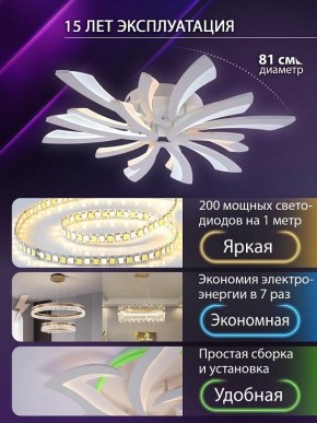 Потолочная люстра Natali Kovaltseva VIO LED LAMPS 81454 в Чайковском - chaykovskiy.ok-mebel.com | фото 5