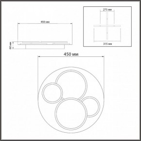Потолочная люстра Sonex Pine 7734/60L в Чайковском - chaykovskiy.ok-mebel.com | фото 9