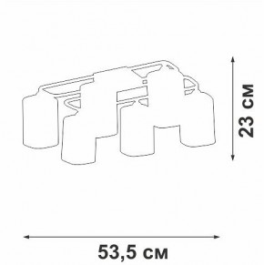 Потолочная люстра Vitaluce V3092 V3092-1/6PL в Чайковском - chaykovskiy.ok-mebel.com | фото 4