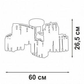 Потолочная люстра Vitaluce V5884 V5884-0/5PL в Чайковском - chaykovskiy.ok-mebel.com | фото 3