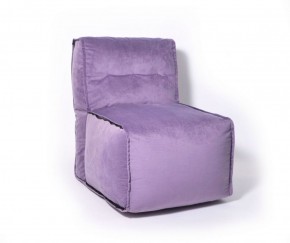 Прямое модульное бескаркасное кресло Комфорт (Фиолет велюр) в Чайковском - chaykovskiy.ok-mebel.com | фото