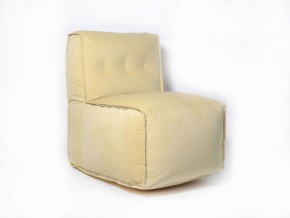 Прямое модульное бескаркасное кресло Комфорт (Желтый велюр) в Чайковском - chaykovskiy.ok-mebel.com | фото