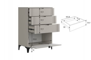 РИЧ Гостиная (модульная) кашемир в Чайковском - chaykovskiy.ok-mebel.com | фото 6