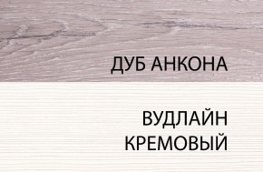 Шкаф 1D, OLIVIA, цвет вудлайн крем/дуб анкона в Чайковском - chaykovskiy.ok-mebel.com | фото 3