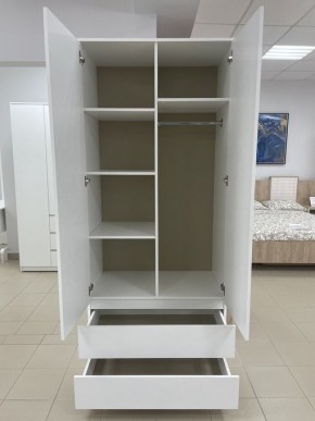 Шкаф 2-ств. с 2 ящиками "Бьянко" в Чайковском - chaykovskiy.ok-mebel.com | фото 2
